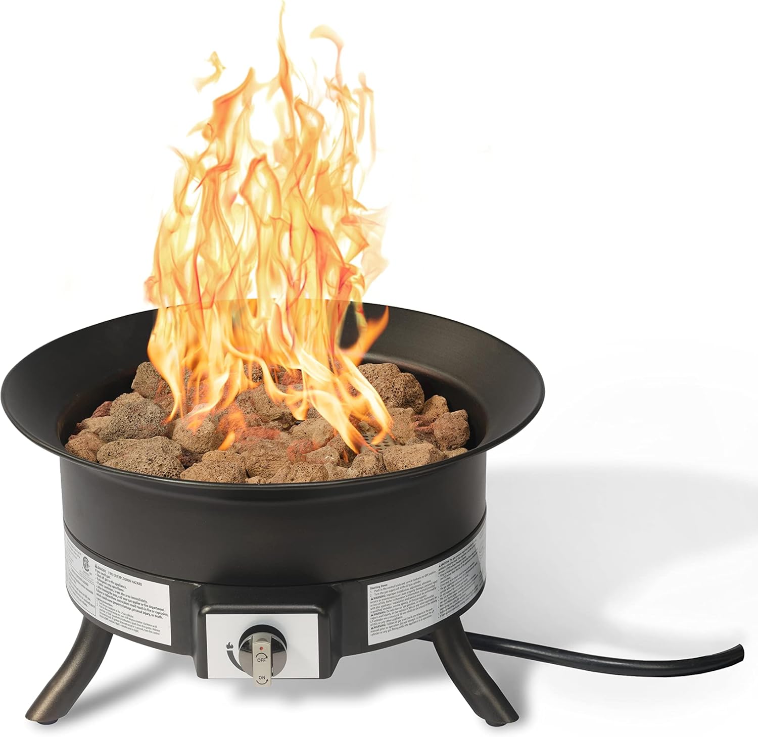 Portable fire pit for outdoor camping