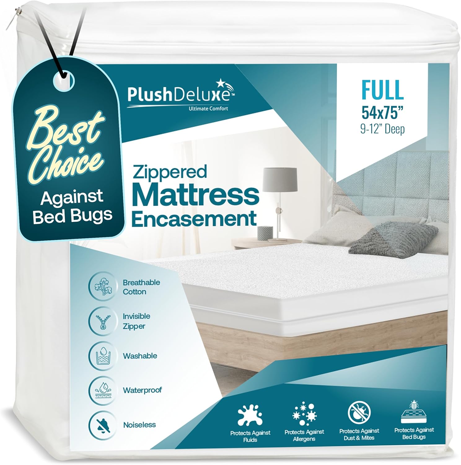 Waterproof mattress encasement for RV bedding and sleep comfort protection