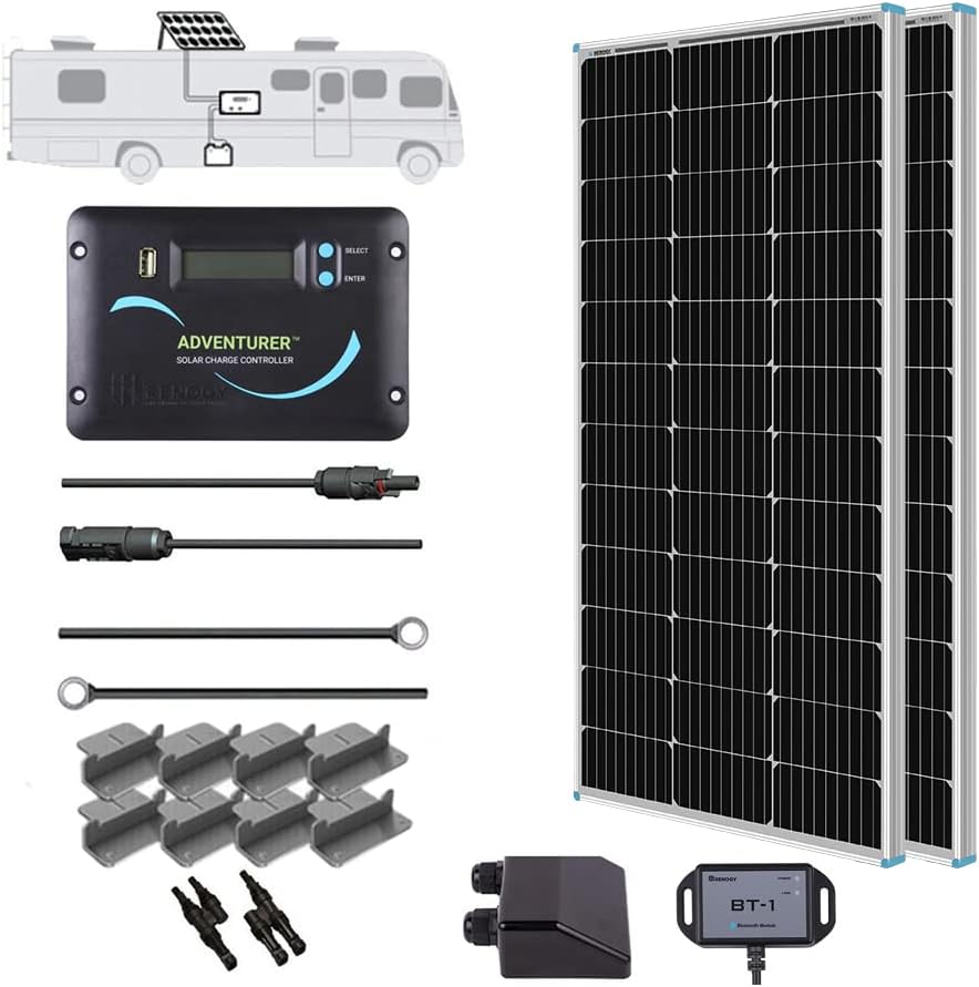 RV Electrical & Power Solutions - Rooftop Solar Panel Kit for complete power generation