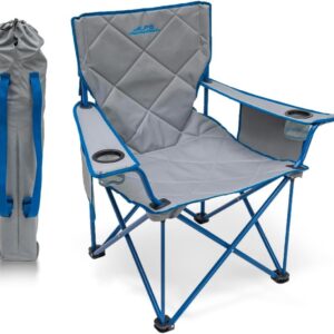 ALPS Mountaineering King Kong Camping Chairs for Adults with Mesh Cup Holders and Pockets, Built Durable and Reliable with Compact Foldable Steel Frame