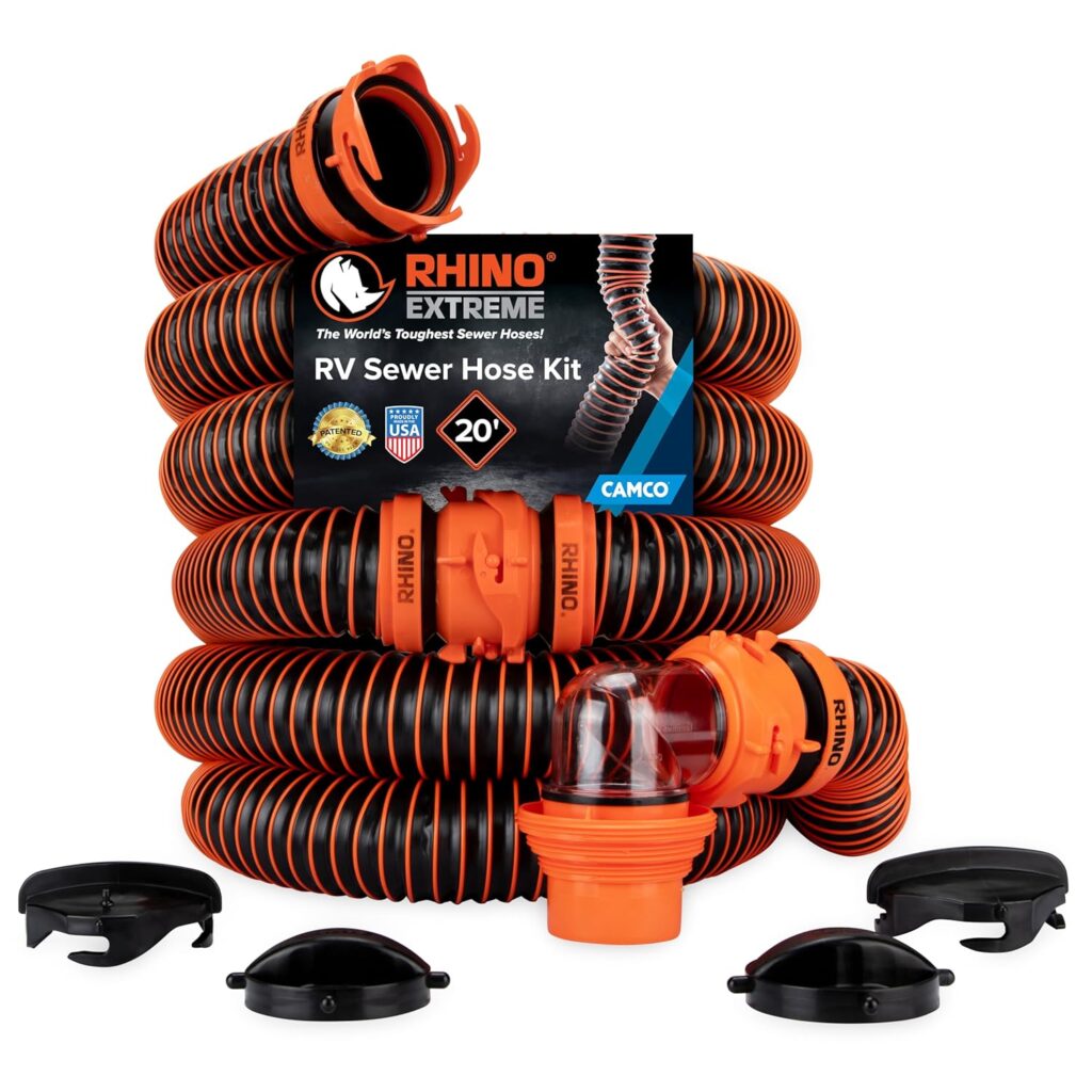 Camco RhinoEXTREME sewer hose with fittings