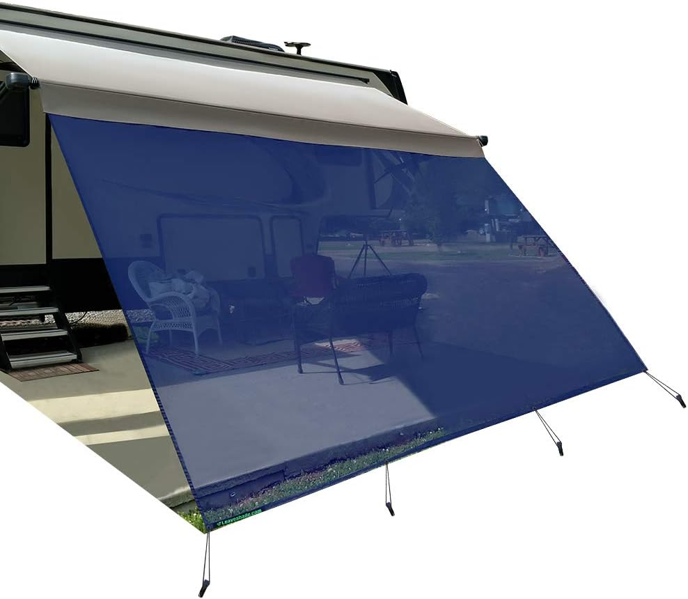 RV awning sun shade screen for sun protection