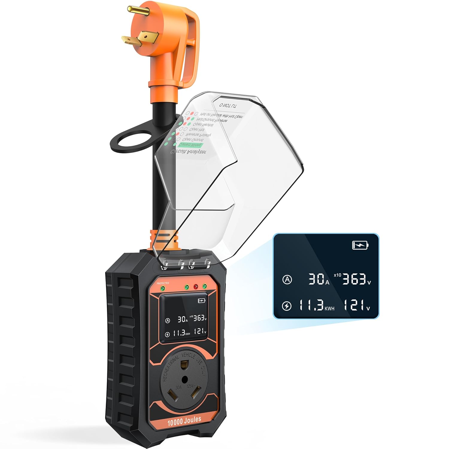 RV Electrical & Power Solutions - portable surge protector for campground safety