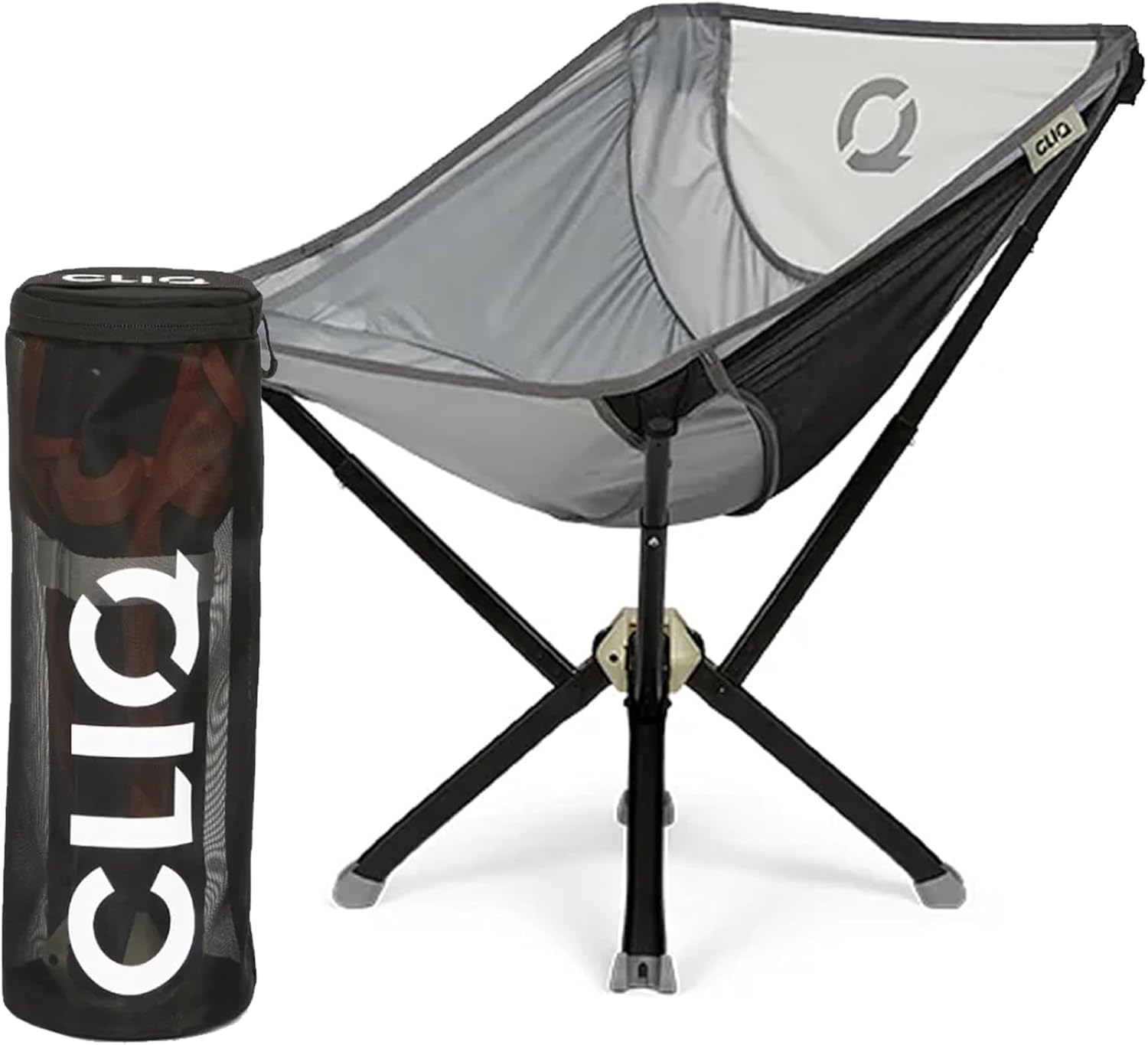 Cliq Chair compact lightweight camping stool with back support
