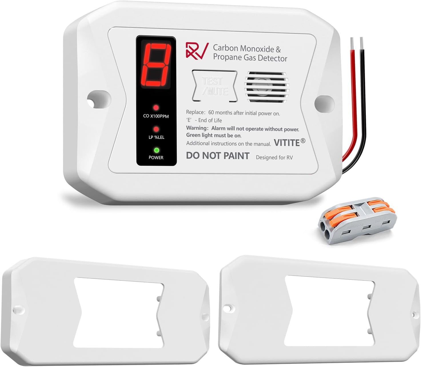 Vitite RV Carbon Monoxide and Propane Detector