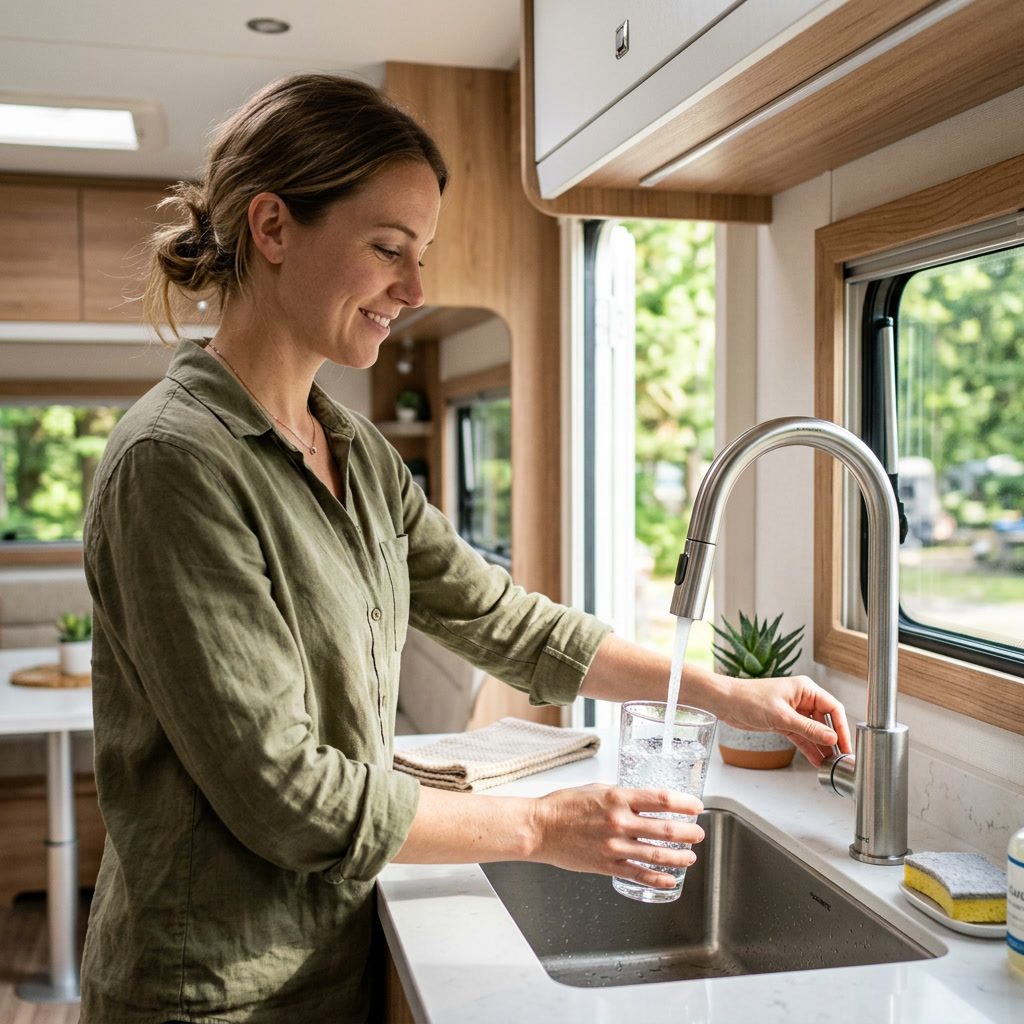 The goal - clean, fresh water every time you turn on the tap, wherever you're parked.