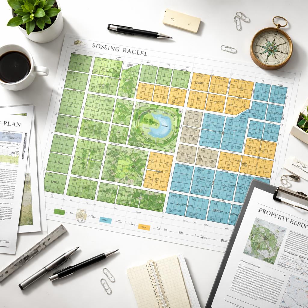 Color-coded zoning map showing different land use categories including residential, agricultural, and RV zoning districts
