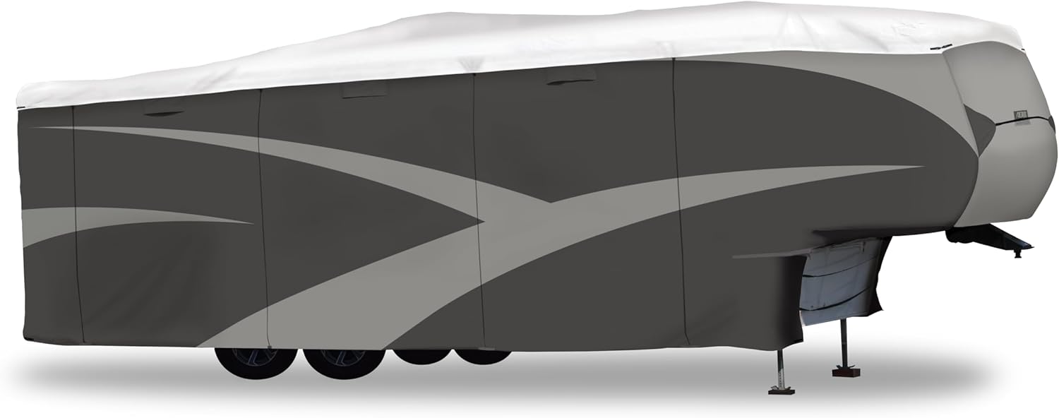Heavy duty travel trailer cover for weather protection
